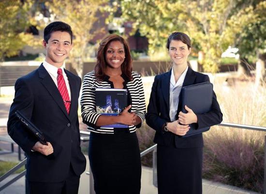 students dressed professionally